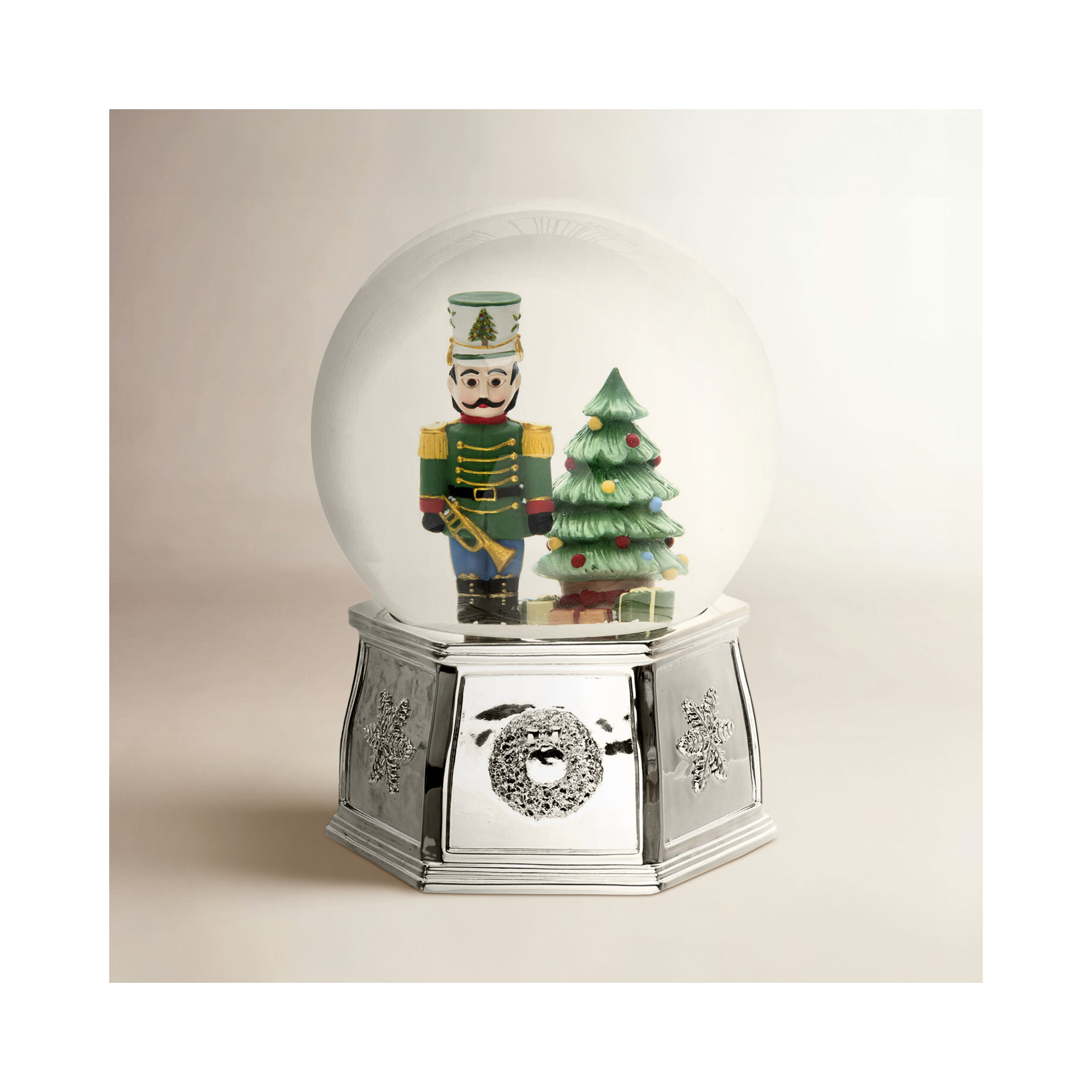 Spode Christmas Tree Nutcracker Snowglobe Music 6.5