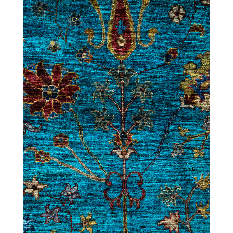One-of-a-Kind Rectangle 8'10" X 12' Hand Knotted Area Rug