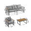 Case Outdoor 4-Piece Conversation Set With Woven Teslin Rope