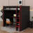 Full Size Wooden Gaming Loft Bed Featuring Desk, Storage Shelves & Built-In Ladder, Equipped With Storage Closet-1419426137