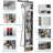 44.8'' Shower Panel with Fixed Shower Head