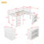 Twin Loft Bed with Drawer, Cabinet, Shelf Cabinet and Pulling -Out Desk-1302687770