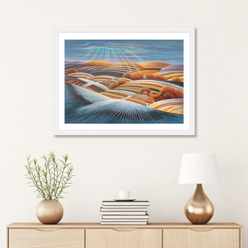 " To The Home Nests " by Oleg Shupliak, White Framed Fine Art Paper, 24" H x 32" W x 1" D
