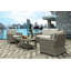 Chaise de patio pivotante avec coussins Sunbrella Fairburn
