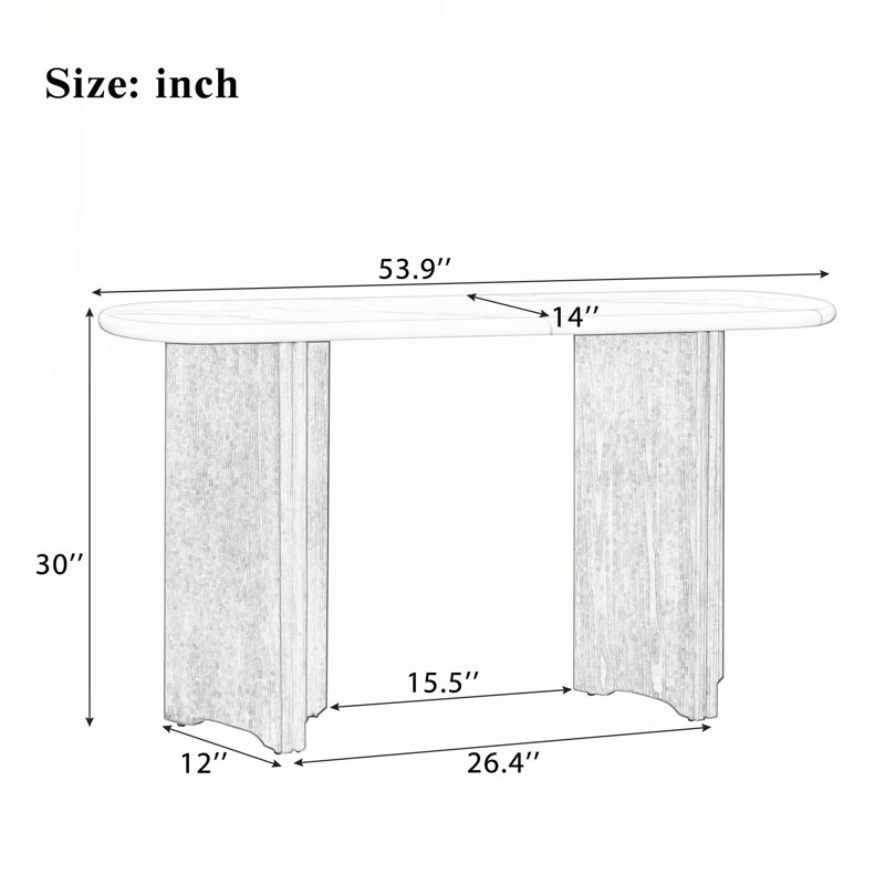 Console Table, Natural