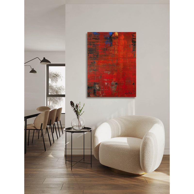 Superman - Artist Enhanced Canvas Print, Black Framed Canvas, 61.5" H x 41.5" W x 1.75" D