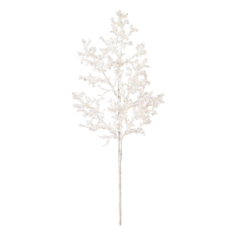 Vickerman 22" Artificial White Ice Spray 3/Bag., White