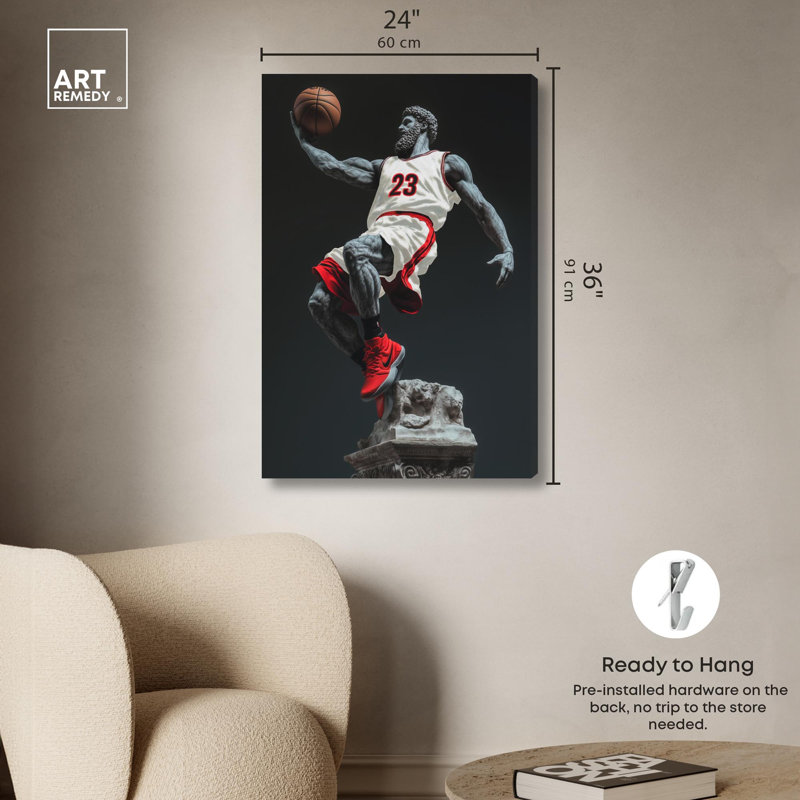 Basketball Sculpture , 36" H x 24" W, Toile tendue