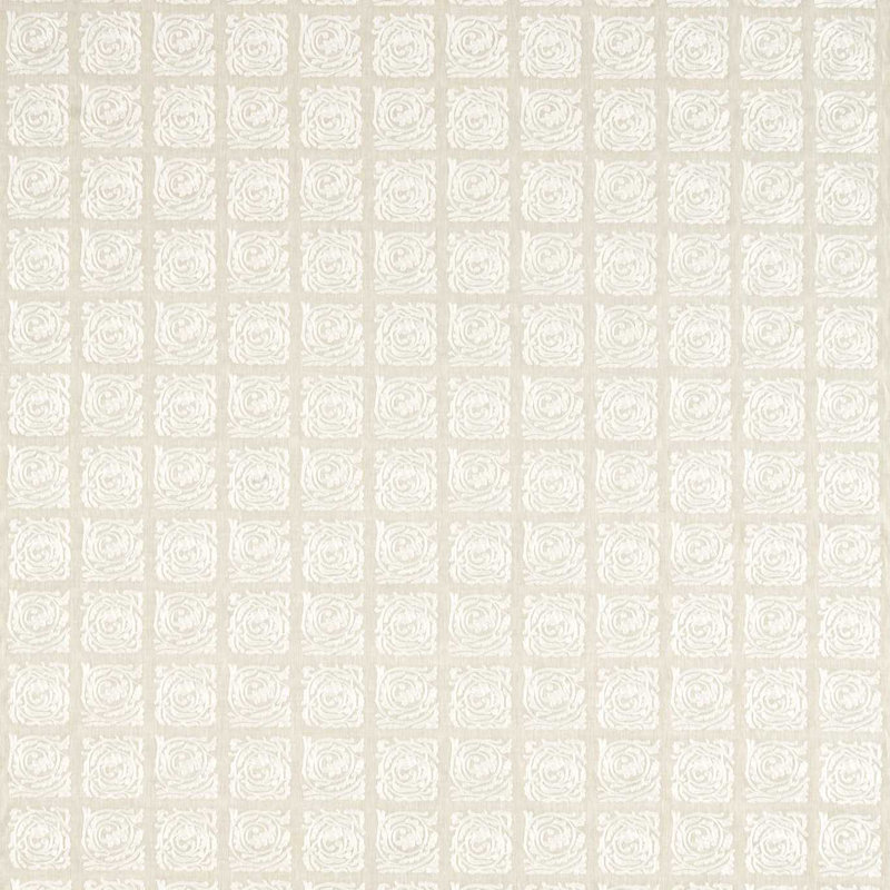 Pure Scroll Embroidery Fabric, Linen