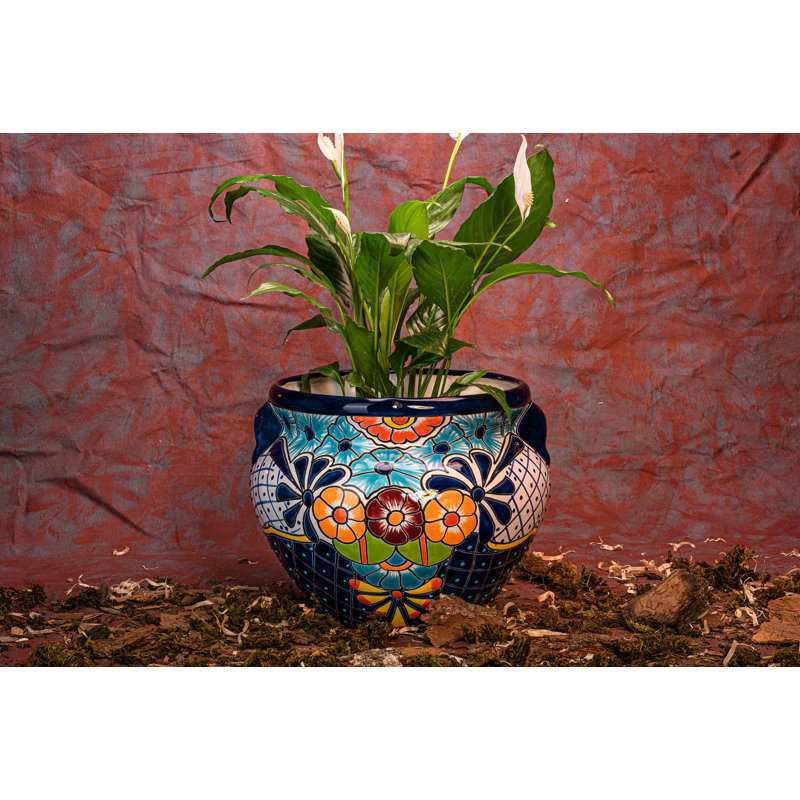 Pot à fleurs en céramique Talavera H 12 po Talavera
