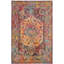 Tapis oriental bleu sarcelle / rose / orange Florrie-22825238