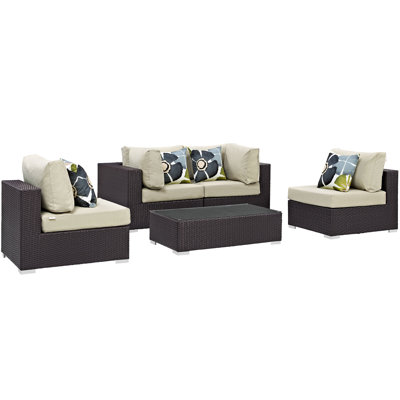 Ensemble modulaire d'extérieur 5 pièces Convene