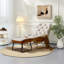 Chaise berçante moderne avec repose-pieds
