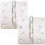 Charnières de porte de 4 po, coin de rayon de 1/4 po-97912640