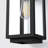 Black 14.5''H Motion Sensor 1-Light Outdoor Wall Lantern with Clear Glass Shade Waterproof