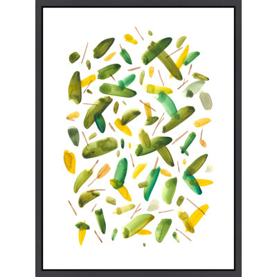Fanatical Dreams Green III Framed Painting Canvas