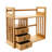 Jahrome Bamboo Desktop Bookshelf Desk Organizer