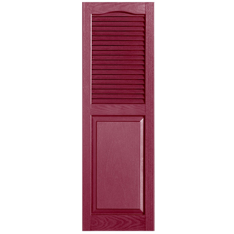 Paire de volets avec plateau à combinaison Cathedral, 12 po, 66 po, Baie