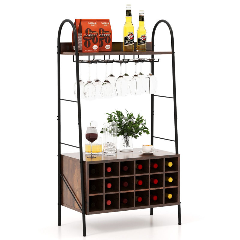 Wine Bottle & Glass Rack