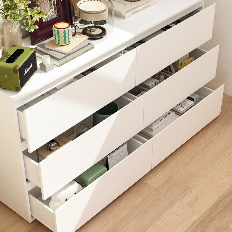 6-Drawer Dresser With Strong Storage, White
