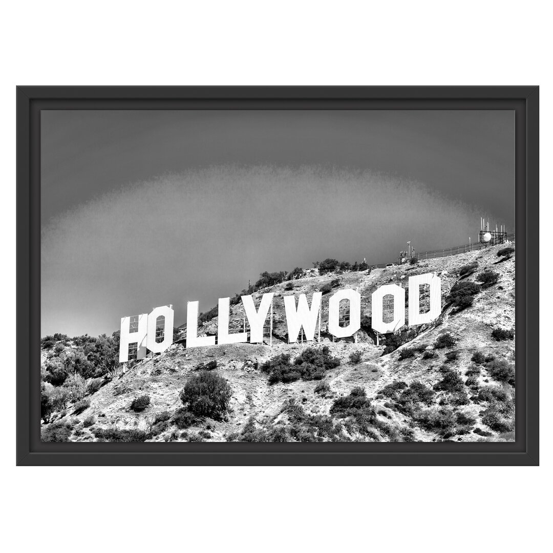 Gerahmtes Wandbild Hollywood Wahrzeichen