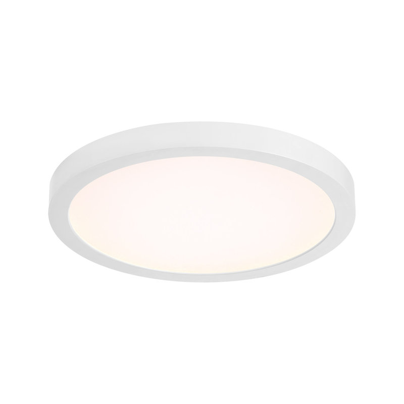 Plafonnier encastré Raed, Blanc, H 0,9 po x l 10 po x P 10 po