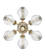 Elise 7 - Light 16.25'' Cluster Sphere Semi Flush Mount