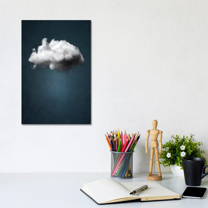Waiting Magritte by The Usual Designers - Gallery-Wrapped Canvas Giclée on Canvas, Wrapped Canvas