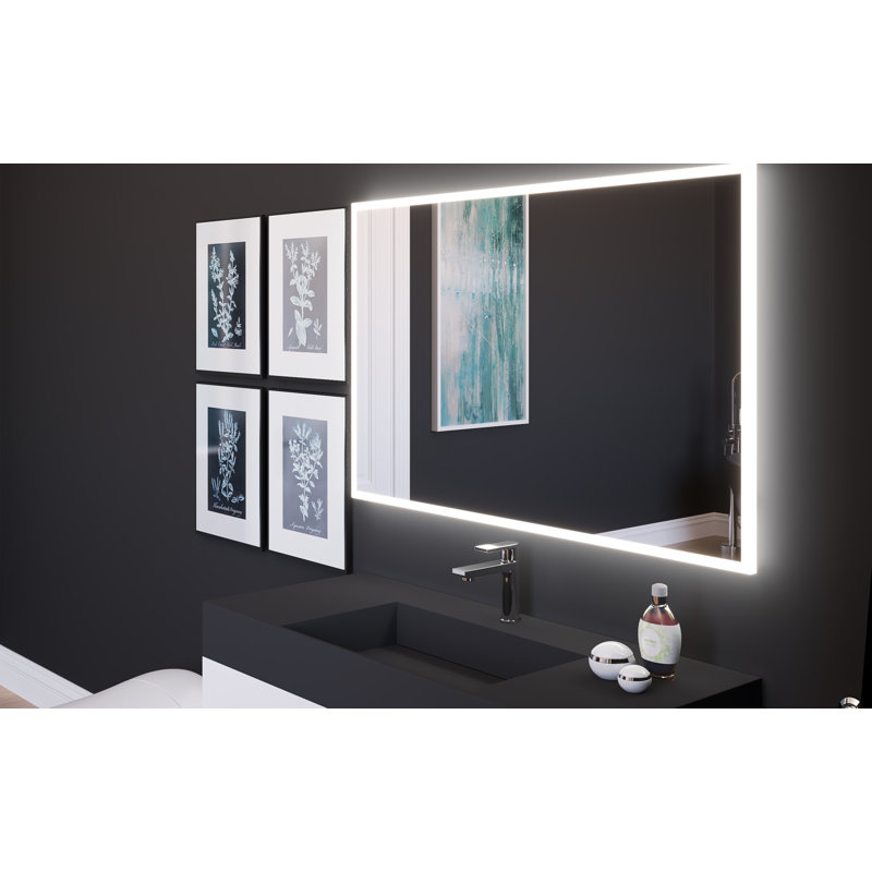 Jessalyn 48" x 30" Voice Control Smart LED Light Bathroom Vanity Mirror