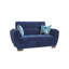 Causeuse convertible rembourrée avec rangement en microfibre
