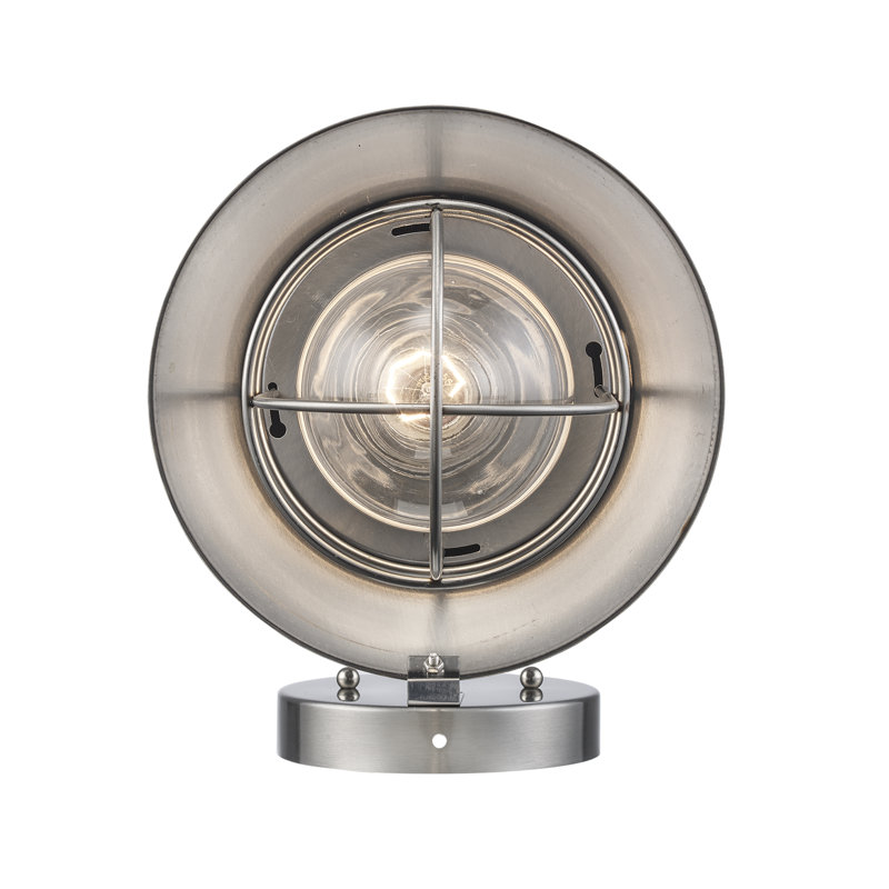 Lanterne murale d'extérieur en acier Rathbun, H 8 po x l 6 po x P 7,5 po