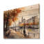 «Waterfront Cityscape II - City Art Deco», reproduction d'art murale en bois-147127994