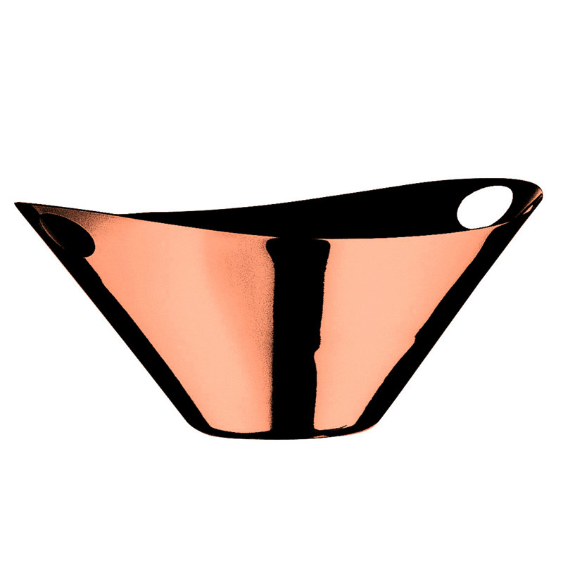 Seau à glace Tendence avec poignées froncées - 1 pièce - Bronze