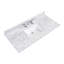 Plateau de meuble-lavabo simple 49 po Oristano en blanc de Carrare avec lavabo