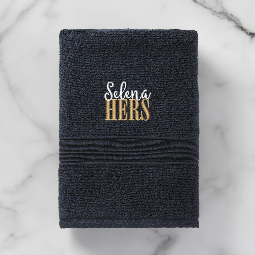 Cotton Midweight Ribbed Hand Towel Personalization Mall 