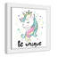 «Be Unique», impression sur papier licorne-47848657-47848666