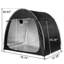 Tente de rangement pour vélo à arc, abri imperméable résistant aux rayons UV Oxford, cadre à double fermeture à glissière, fenêtre de ventilation, installation facile en 3 minutes pour le vélo, les outils de jardin, le rangement extérieur-128751147