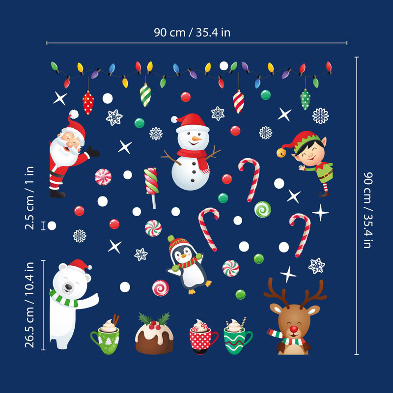 Adhésif décoratif Winterland, H 35,44 po x l 35,44 po