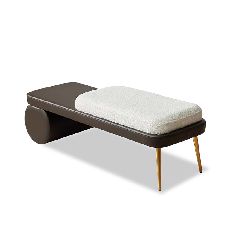 Banc rembourré noir