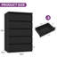 Commode de rangement verticale à 5 tiroirs: rangement compact pour la maison-1101302936