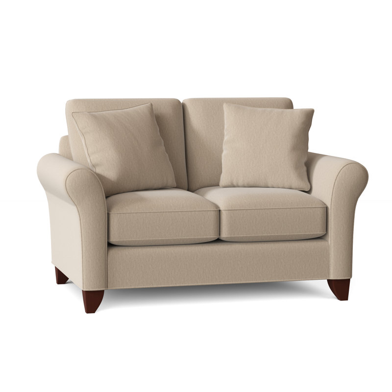 Almada Loveseat, Peyton 31 White Performance Twill, Manhattan, No