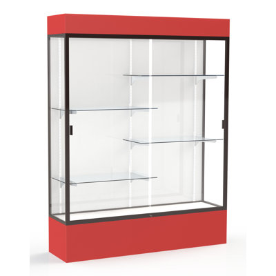Spirit Series 80" H x 60" W Aluminum Display Case with Lighting 