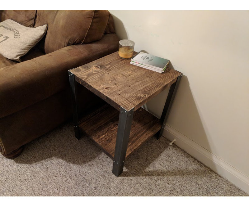 Table de bout récupérée Dunneback