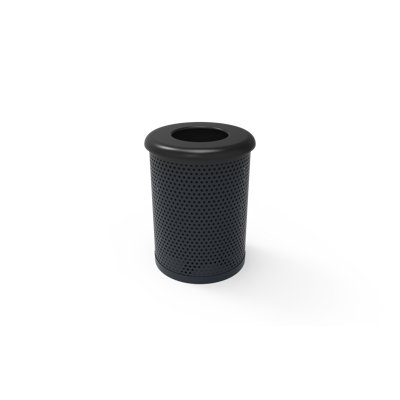 Steel Open Kitchen Trash Can - 32 Gallons