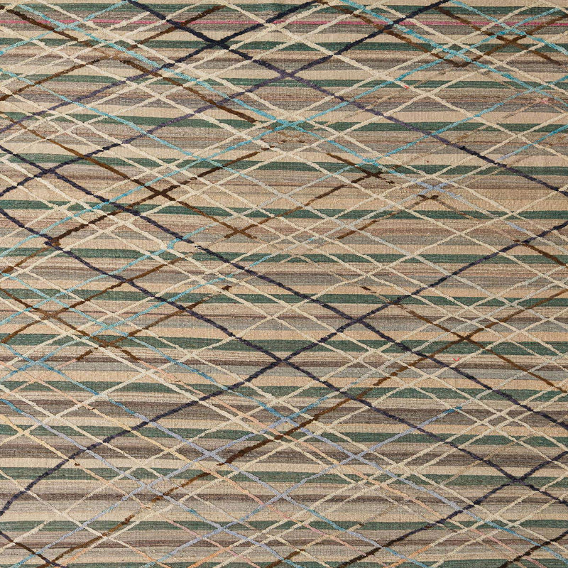 Abstract Indoor Rug, Square 5'