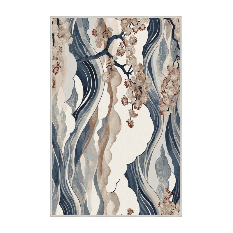Petal Glow Rug, Rectangle 3' x 5'