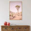 «Joshua Tree III Blush» par Elizabeth Urquhart - reproduction de cadre flottant sur toile-86870179-86870180