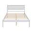 Structure de lit plateforme avec tête de lit et base à lattes en bois-1868517025-1868517026