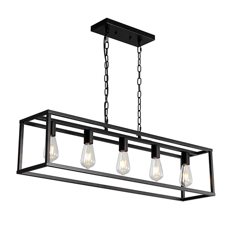 Estral 5 - Light Dimmable Square / Rectangle Chandelier