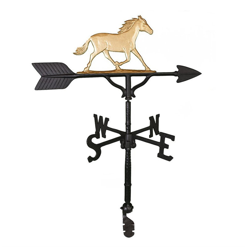 Girouette cheval, Or
